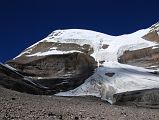38 Mount Kailash From Bottom Of Nandi Pass In Eastern Valley On Mount Kailash Inner Kora Nandi Parikrama The South face of Mount Kailash once again comes into perfect view as we descend from the Nandi pass towards the Eastern Valley (13:08).